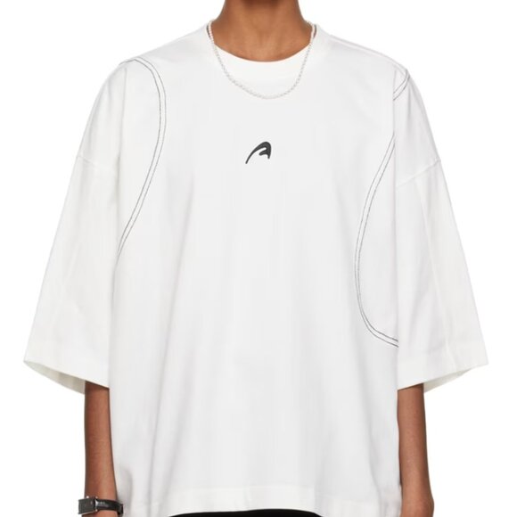 ADER ERROR White A-Peec T-Shirt - Picture 1 of 5